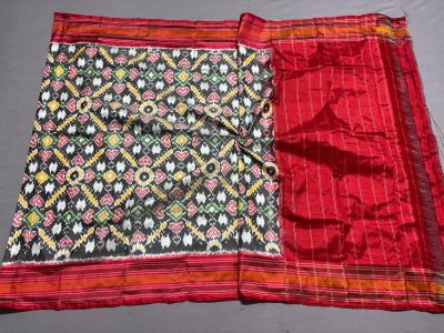 PSSIISDP5M10ECDC13- Ikat silk dupatta