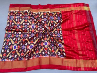 PSSIISDP5M10ECDC52- Ikat silk dupatta