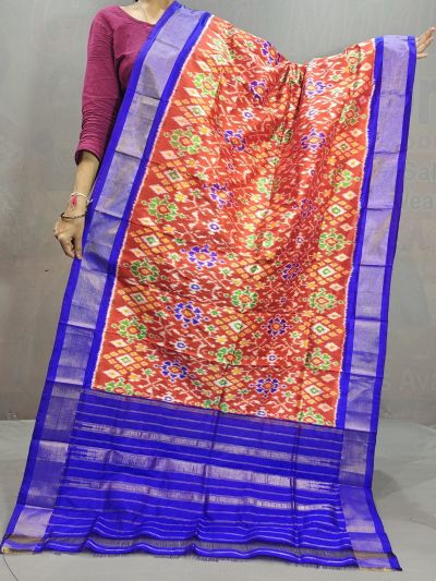 PGMRISDP5M04ECCD13- Ikat silk dupatta