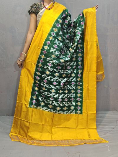 PGMRISDP5M04ECCD21- Ikat silk dupatta