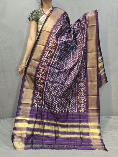 PGMRISDP5M04ECCD22- Ikat silk dupatta