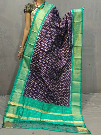 PGMRISDP5M04ECCD24- Ikat silk dupatta