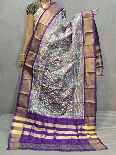 PGMRISDP5M04ECCD25- Ikat silk dupatta