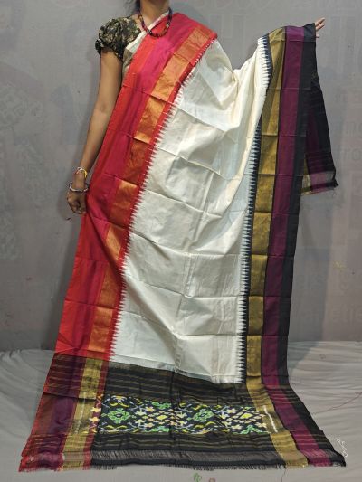 PGMRISDP5M04ECCD26- Ikat silk dupatta