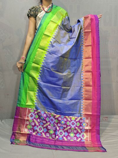 PGMRISDP5M04ECCD28- Ikat silk dupatta