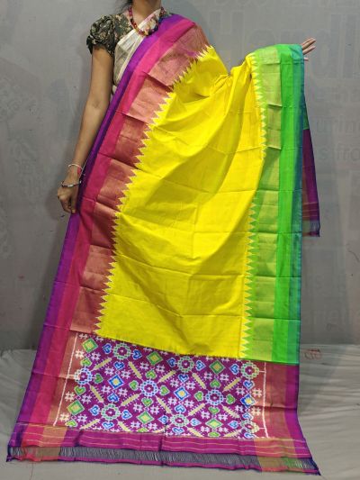 PGMRISDP5M04ECCD35- Ikat silk dupatta