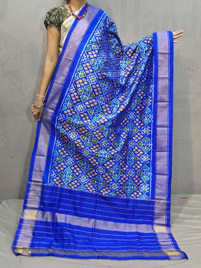 PGMRISDP5M04ECCD43- Ikat silk dupatta