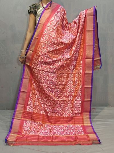 PGMRISDP5M04ECCD45- Ikat silk dupatta