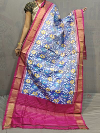 PGMRISDP5M04ECCD50- Ikat silk dupatta