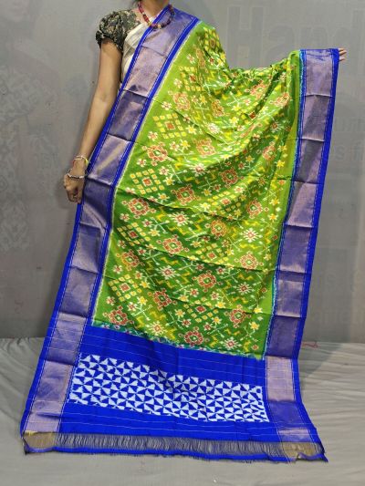 PGMRISDP5M04ECCD53- Ikat silk dupatta