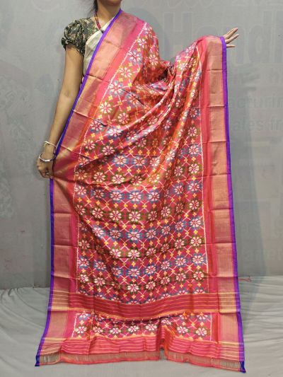 PGMRISDP5M04ECCD56- Ikat silk dupatta