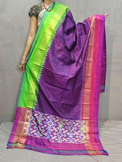 PGMRISDP5M04ECCD58- Ikat silk dupatta