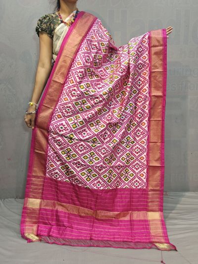 PGMRISDP5M04ECCD62- Ikat silk dupatta