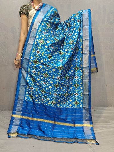 PGMRISDP5M04ECCD64- Ikat silk dupatta