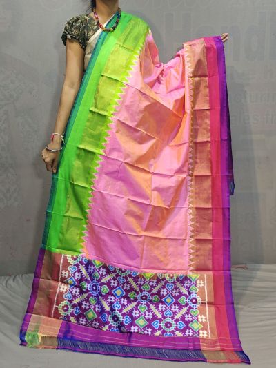 PGMRISDP5M04ECCD67- Ikat silk dupatta