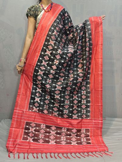 PGMRISDP5M04ECCD72- Ikat silk dupatta