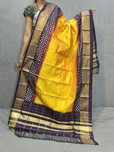 PGMRISDP5M04ECCD73- Ikat silk dupatta