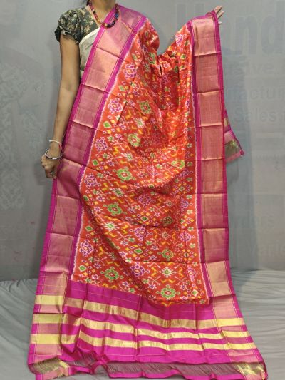 PGMRISDP5M04ECCD78- Ikat silk dupatta