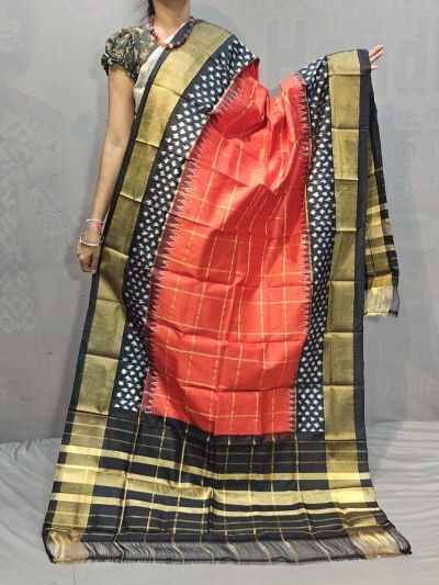 PGMRISDP5M04ECCD80- Ikat silk dupatta