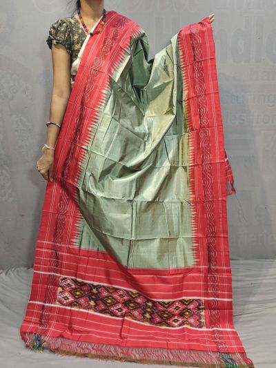 PGMRISDP5M04ECCD85- Ikat silk dupatta