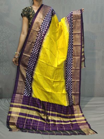 PGMRISDP5M04ECCD86- Ikat silk dupatta