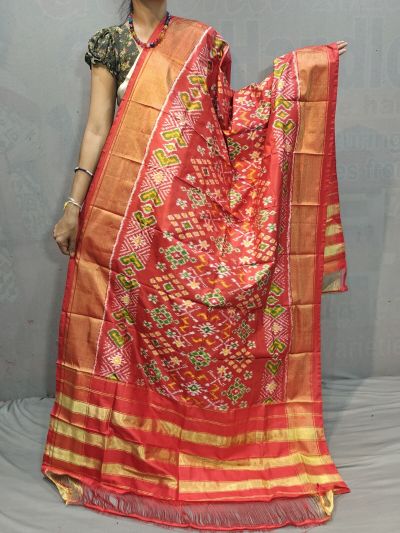 PGMRISDP5M04ECCD92- Ikat silk dupatta