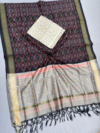 PSSISCDT5M07EFDC06- Ikat Sico dupatta with Ikat sico top