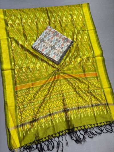 PSSISCDT5M07EFDC07- Ikat Sico dupatta with Ikat sico top