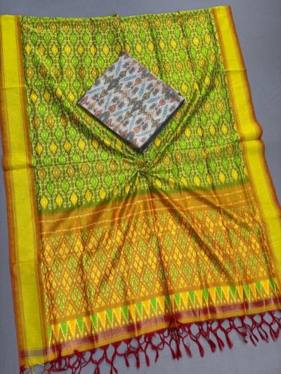 PSSISCDT5M07EFDC08- Ikat Sico dupatta with Ikat sico top