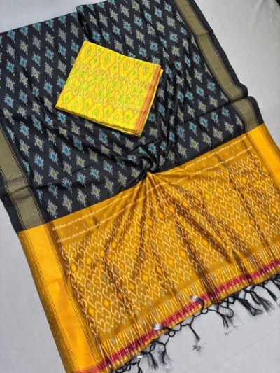 PSSISCDT5M07EFDC32- Ikat Sico dupatta with Ikat sico top