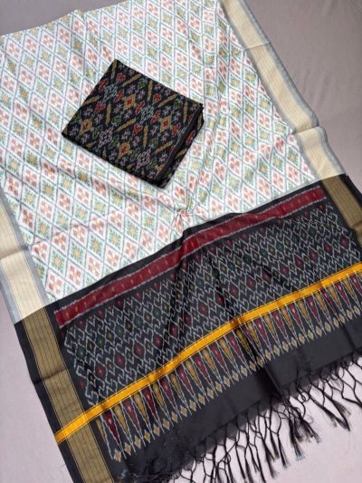 PSSISCDT5M07EFDC36- Ikat Sico dupatta with Ikat sico top