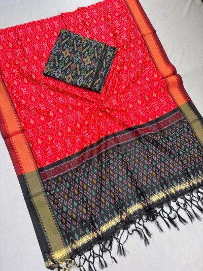 PSSISCDT5M07EFDC37- Ikat Sico dupatta with Ikat sico top