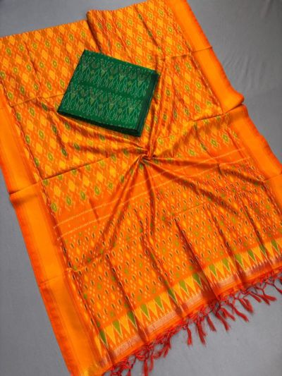 PSSISCDT5M07EFDC39- Ikat Sico dupatta with Ikat sico top