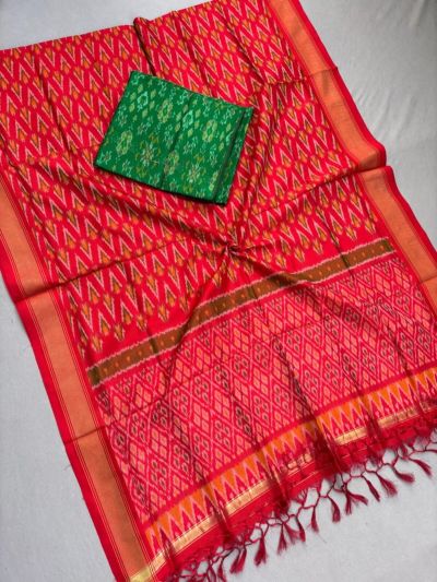 PSSISCDT5M07EFDC46- Ikat Sico dupatta with Ikat sico top