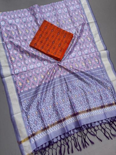 PSSISCDT5M07EFDC59- Ikat Sico dupatta with Ikat sico top