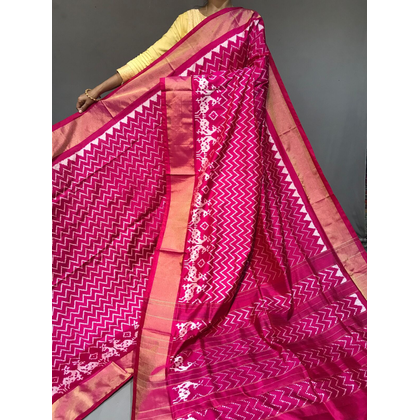 PGMRIDSS4L01TCDC13- Ikat silk saree