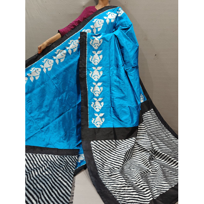 PGMRIDSS4L23BCDC15- Ikat silk saree