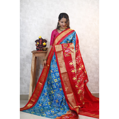 PANHIDSS4G06BXDD03- Ikat silk saree