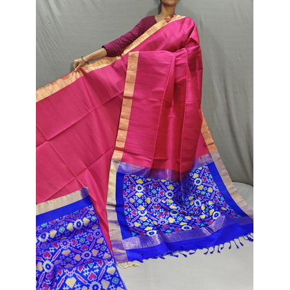 PGMRIDSS4G07XSCC06- Ikat Dupion silk saree