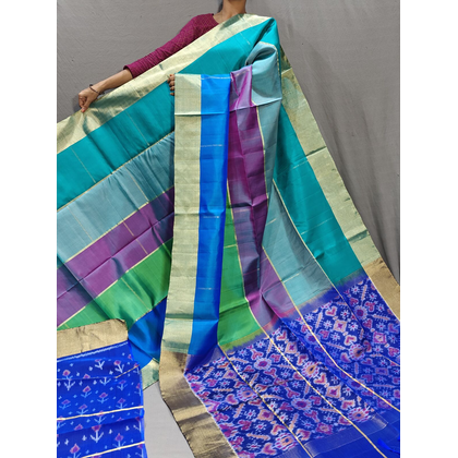 PGMRIDSS4G07XSCC16- Ikat Dupion silk saree