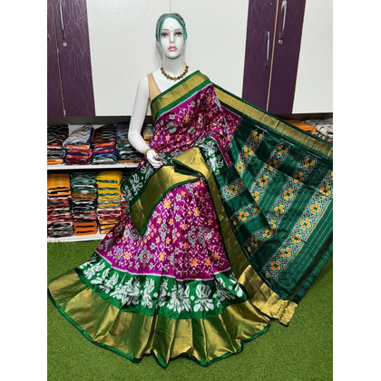 PSRGIDSS4G05BSCD05- Ikat silk saree