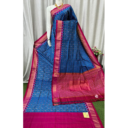 PASKIDSS4G13NSDD15- Ikat silk saree