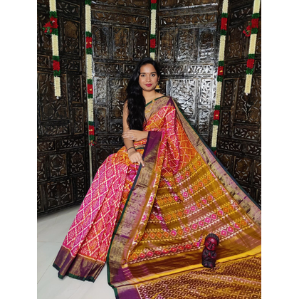 PGLNIDSS4G14BSDD24- Ikat silk saree