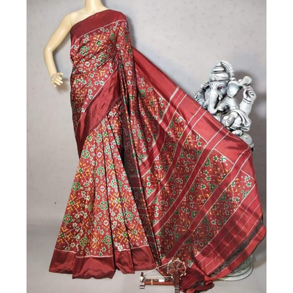 PGMRIDSS4G12BDCD23- Ikat silk saree