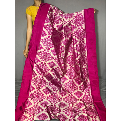 PGMRIDSS4G14NCDC41- Ikat silk saree