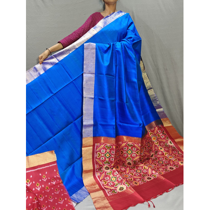 PGMRIDSS4G14XSDD12-  Ikat Dupion silk saree