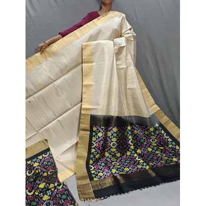 PGMRIDSS4G14XSDD14-  Ikat Dupion silk saree