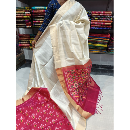 PGMRIDSS4G14XSDD19-  Ikat Dupion silk saree