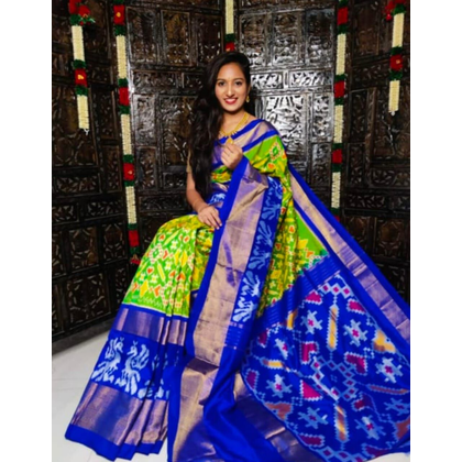 PSASIDSS4G14BXDC03- Ikat silk saree