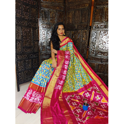 PSASIDSS4G14BXDC13- Ikat silk saree